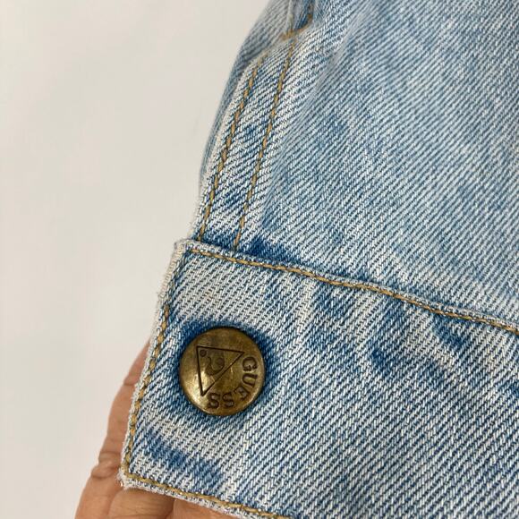 Vintage Guess Georges Marciano Denim Trucker Jacket Toddler 3T 80s DIY - Picture 5 of 10